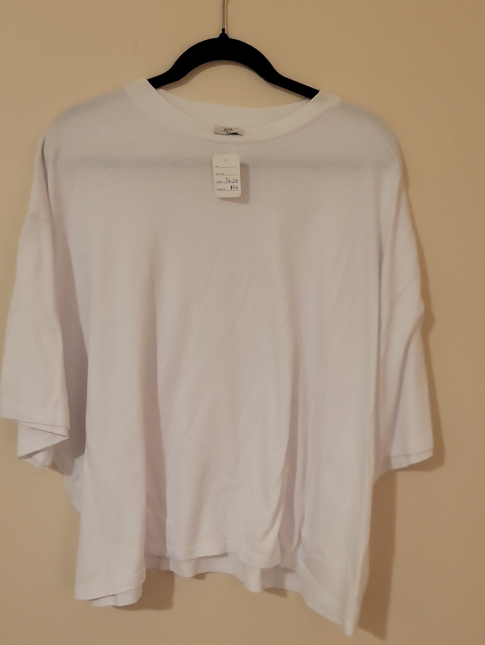 61G NLT Classic White Boxy Short-Sleeve T-Shirt